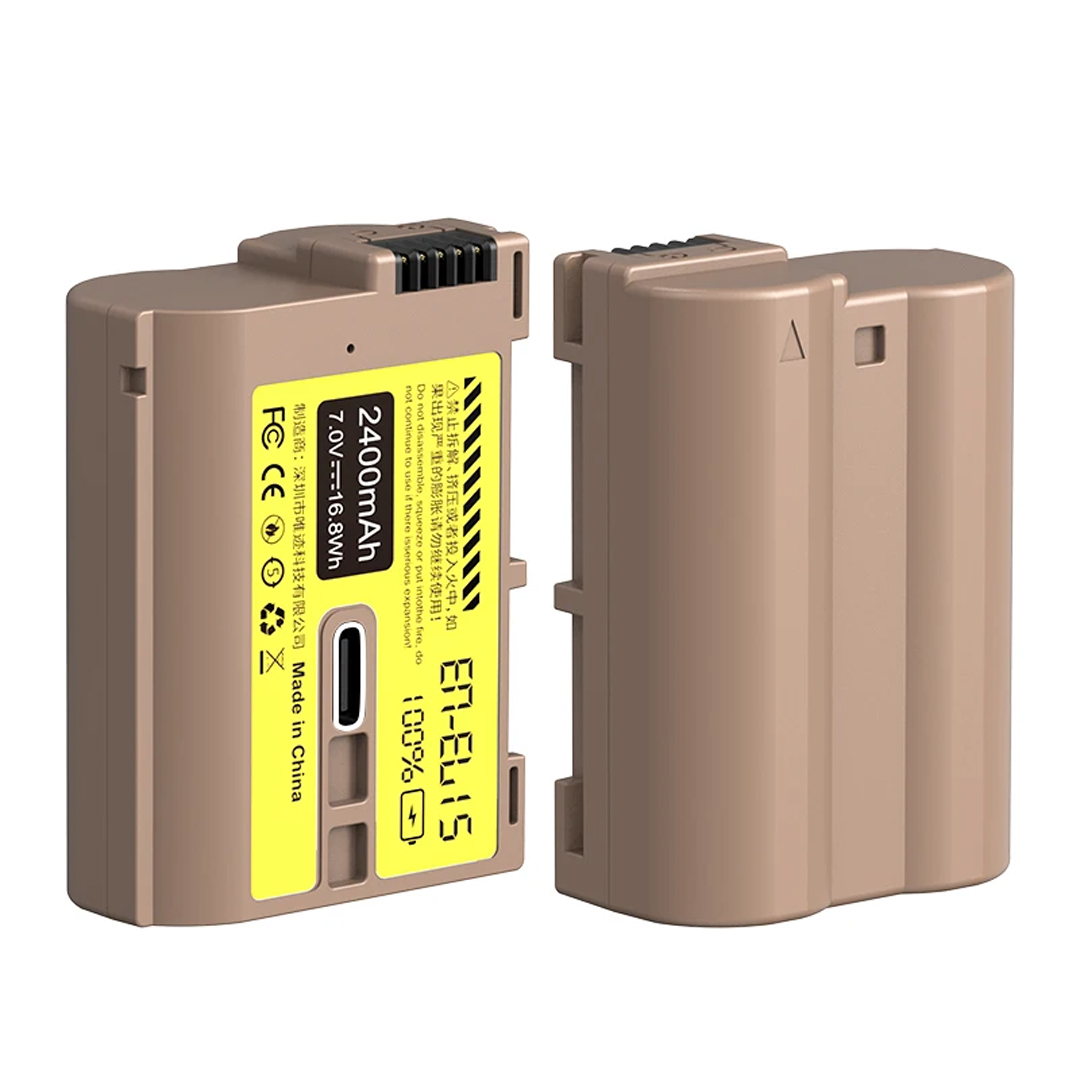 Ulanzi UEN-EL15 Nikon EN-EL15 2400mAh Type Lithium-Ion Battery With USB-C Charging Port - Image 3