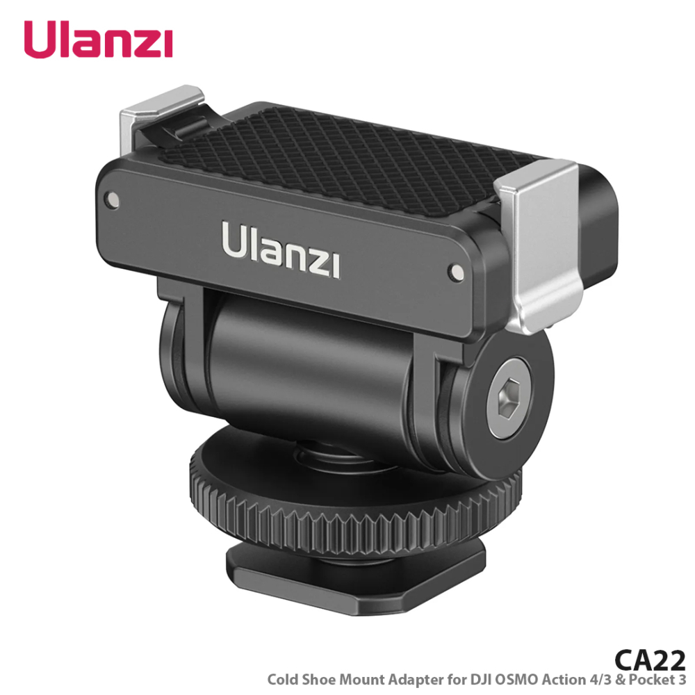 Ulanzi CA22 Cold Shoe Mount Adapter for DJI OSMO Action 4/3 & Pocket 3