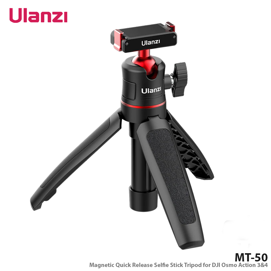 Ulanzi MT-50 Magnetic Quick Release Selfie Stick Tripod for DJI Osmo Action 3&4