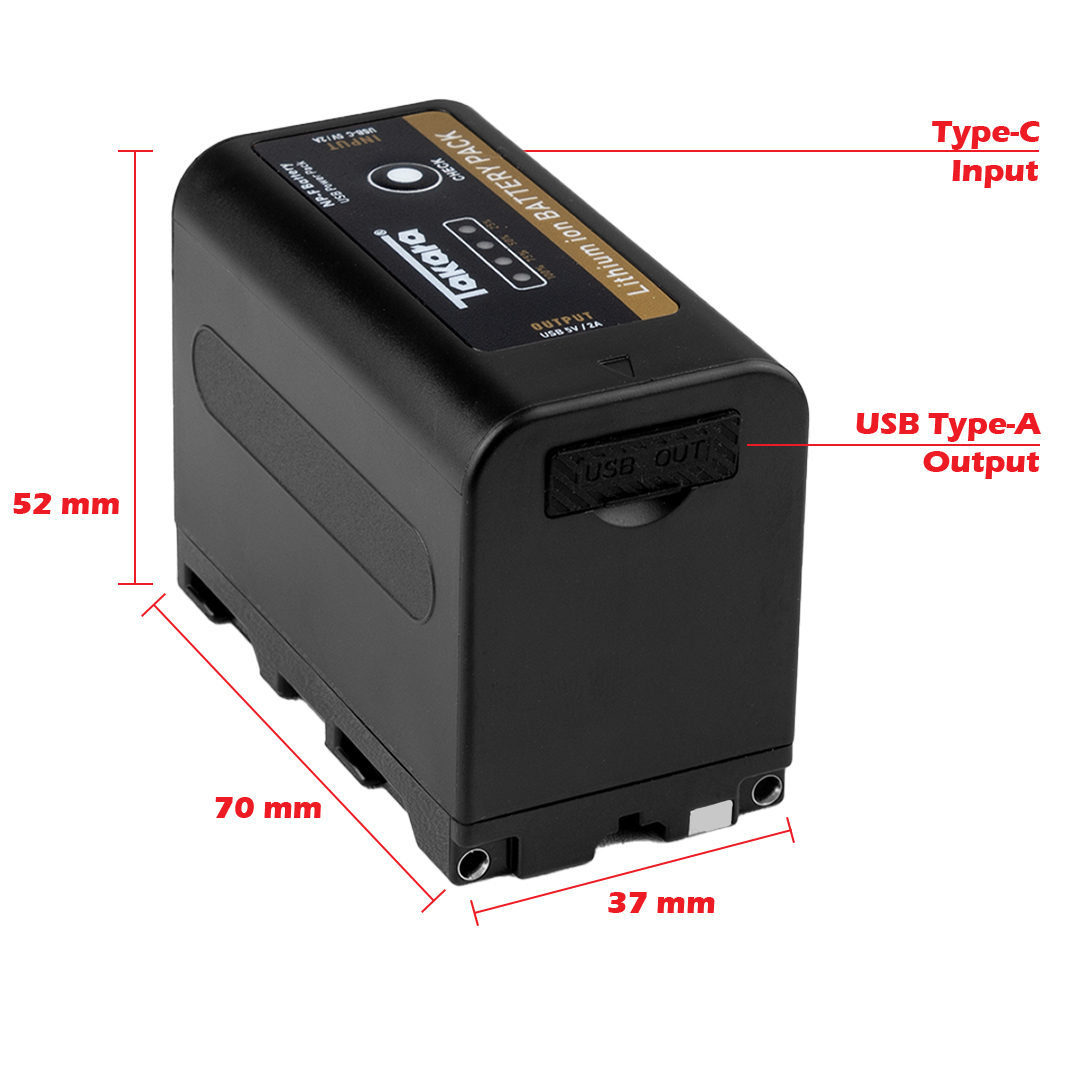 Takara NP-F750/F770 Rechargable Battery for Sony NP-F750 F770 F970 F990T F960 F550 - Image 5