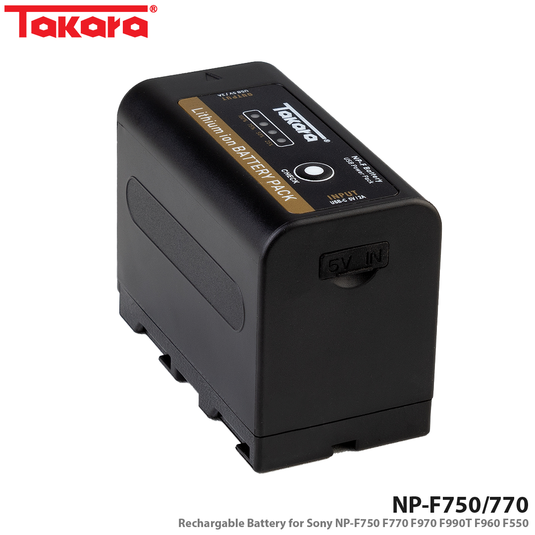 Takara NP-F750/F770 Rechargable Battery for Sony NP-F750 F770 F970 F990T F960 F550