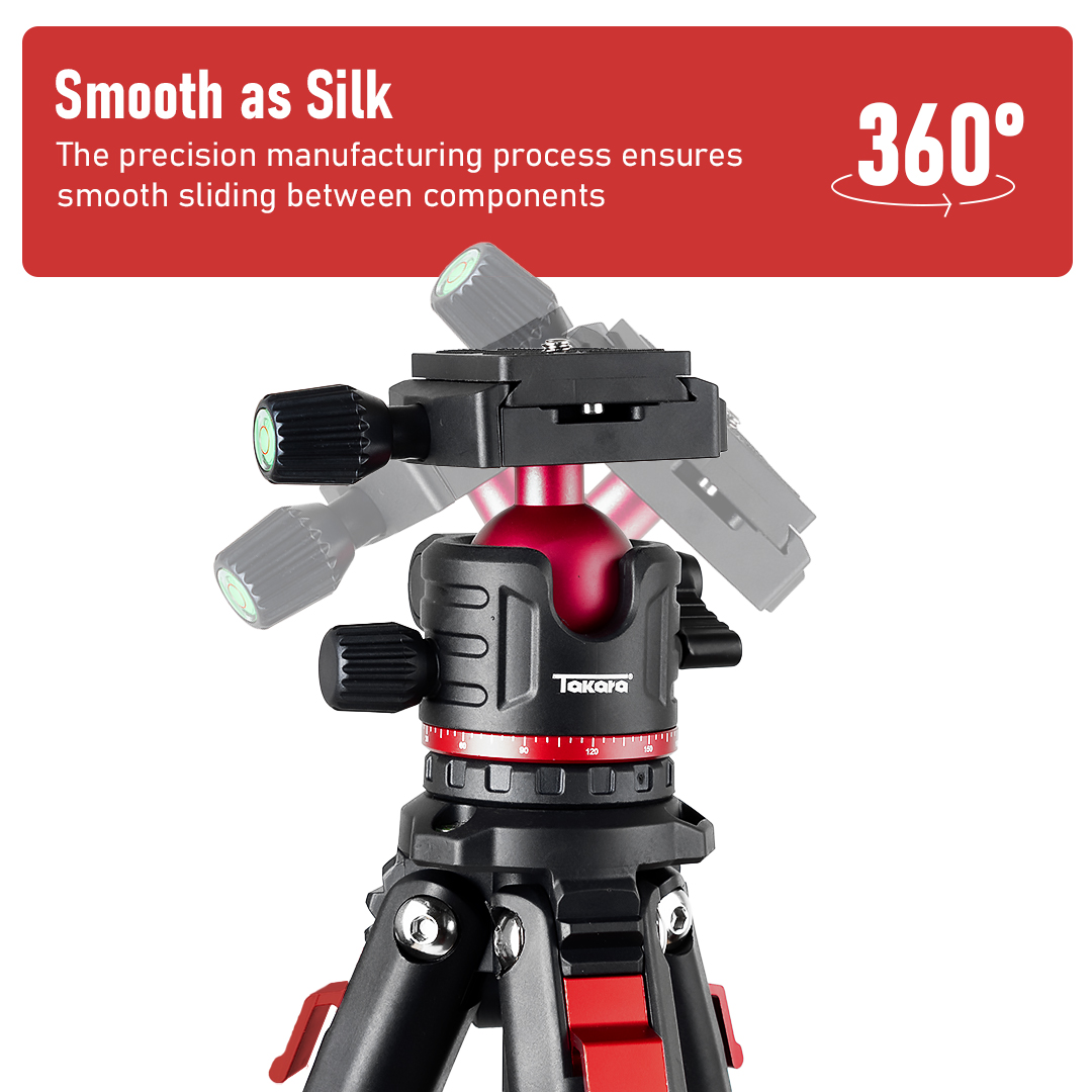 Takara PRISMA 60 Compact Traveller Tripod for Camera & Smartphone - Image 6