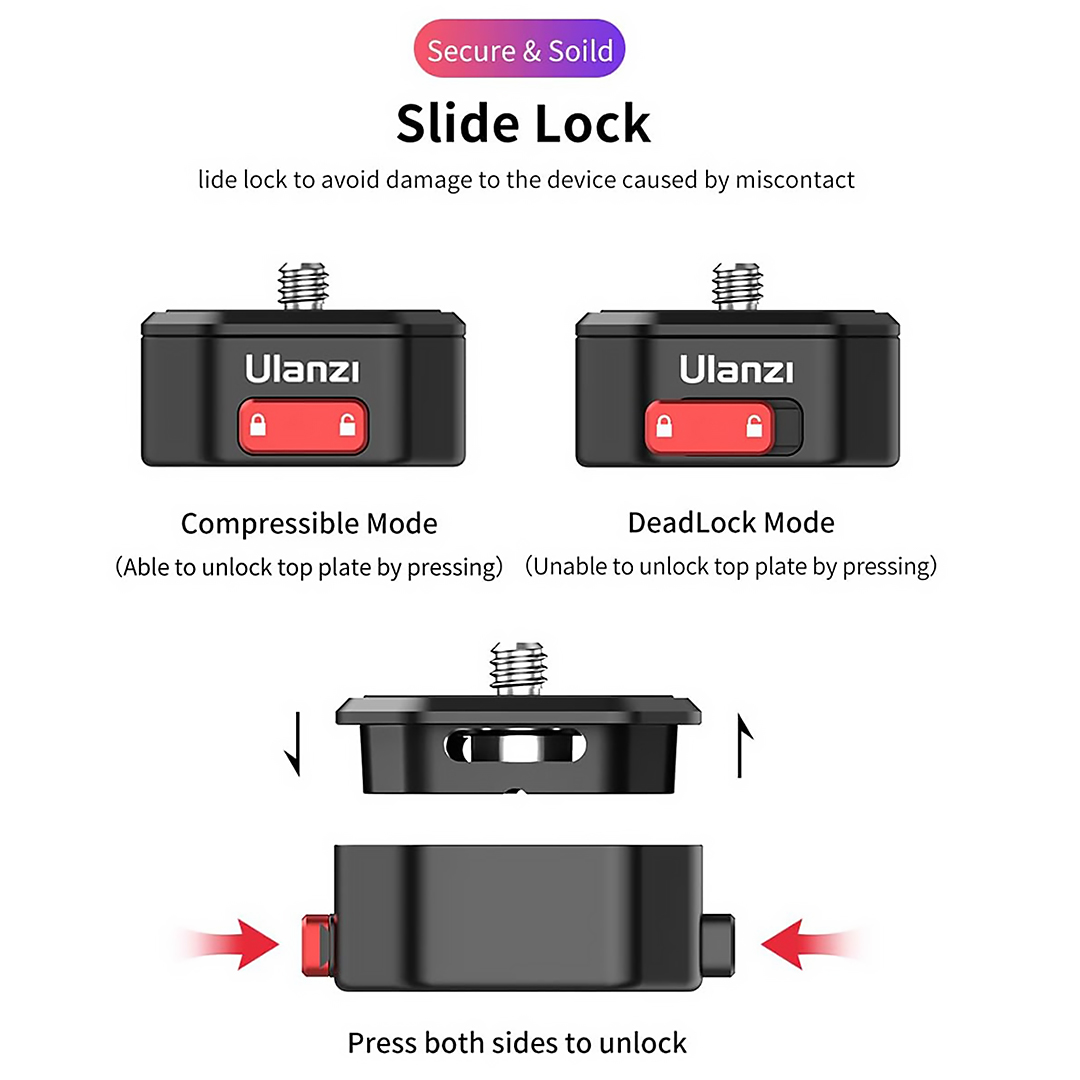 Ulanzi Claw Quick Release Mount Plate Set Gen 2 - Image 3