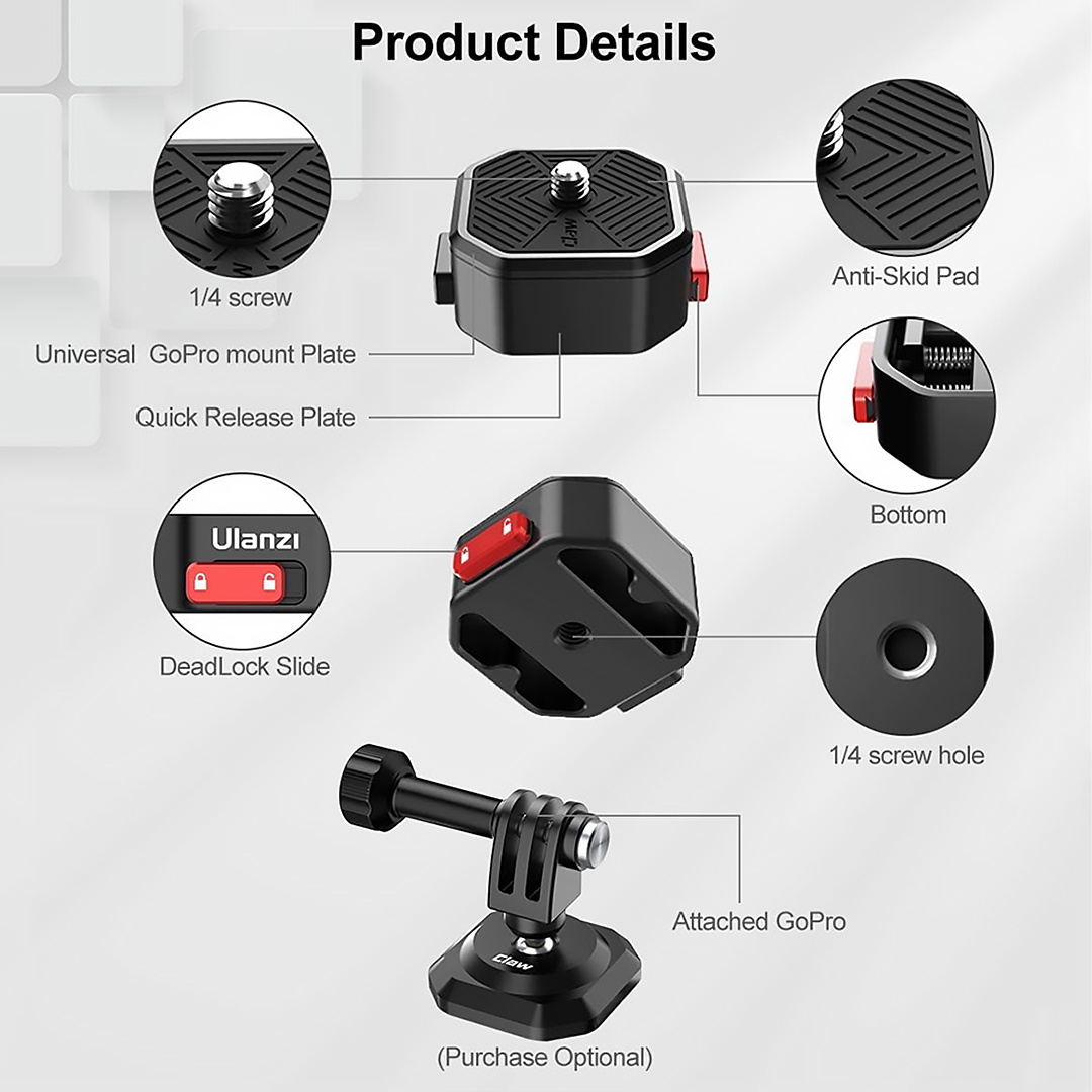 Ulanzi Claw Quick Release Mount Plate Set Gen 2 - Image 9
