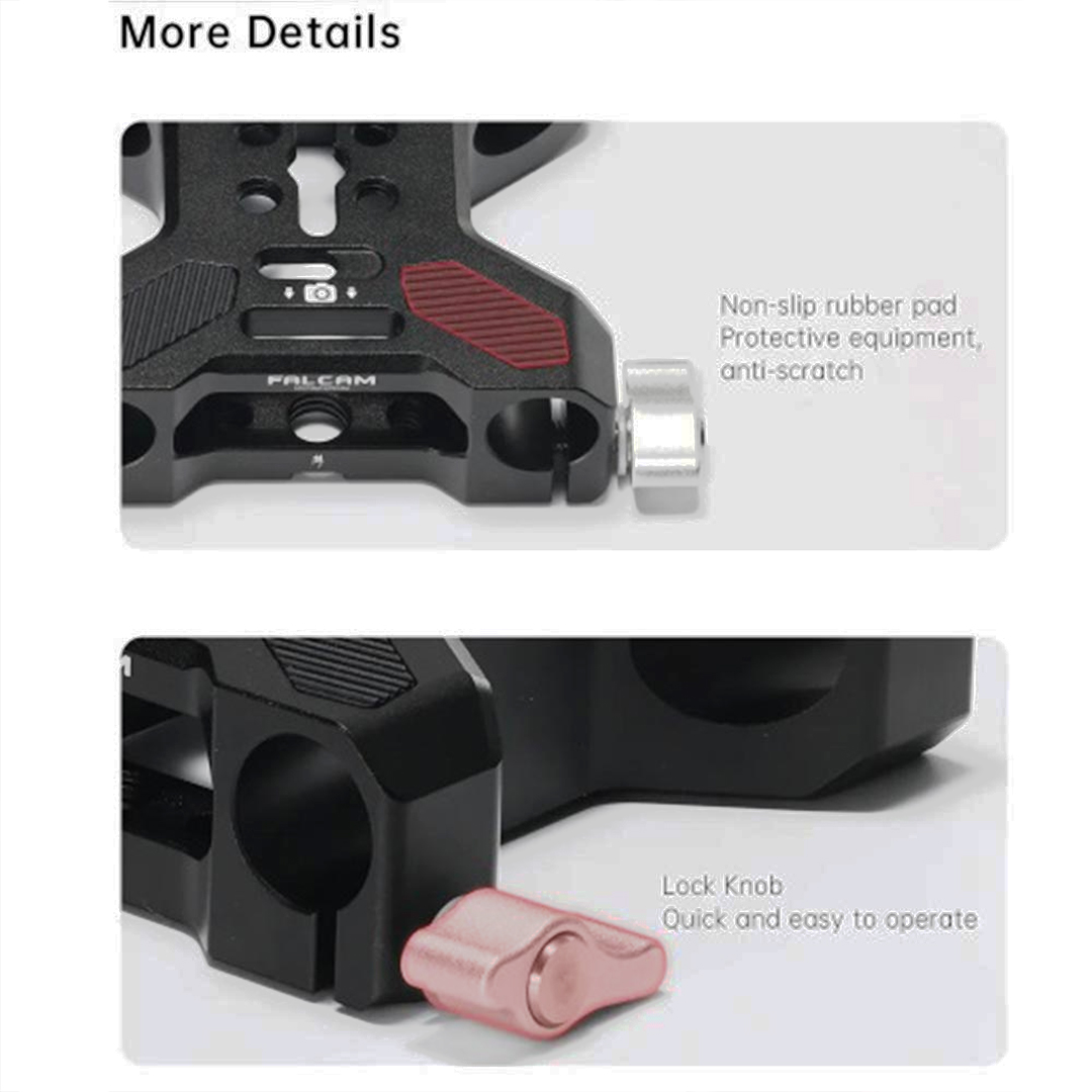 Ulanzi Falcam Baseplate Dual ROD Base 15mm Clamp - Image 6