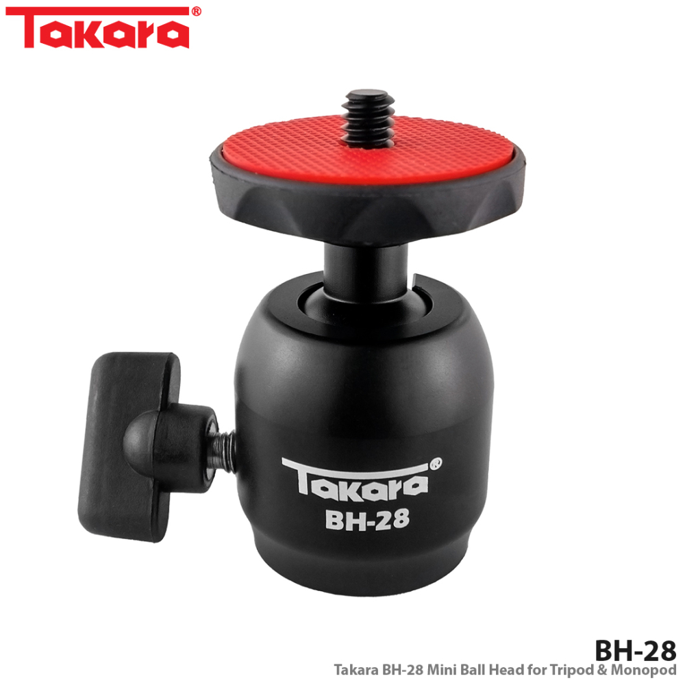 Takara BH-28 Mini Ball Head for Tripod & Monopod