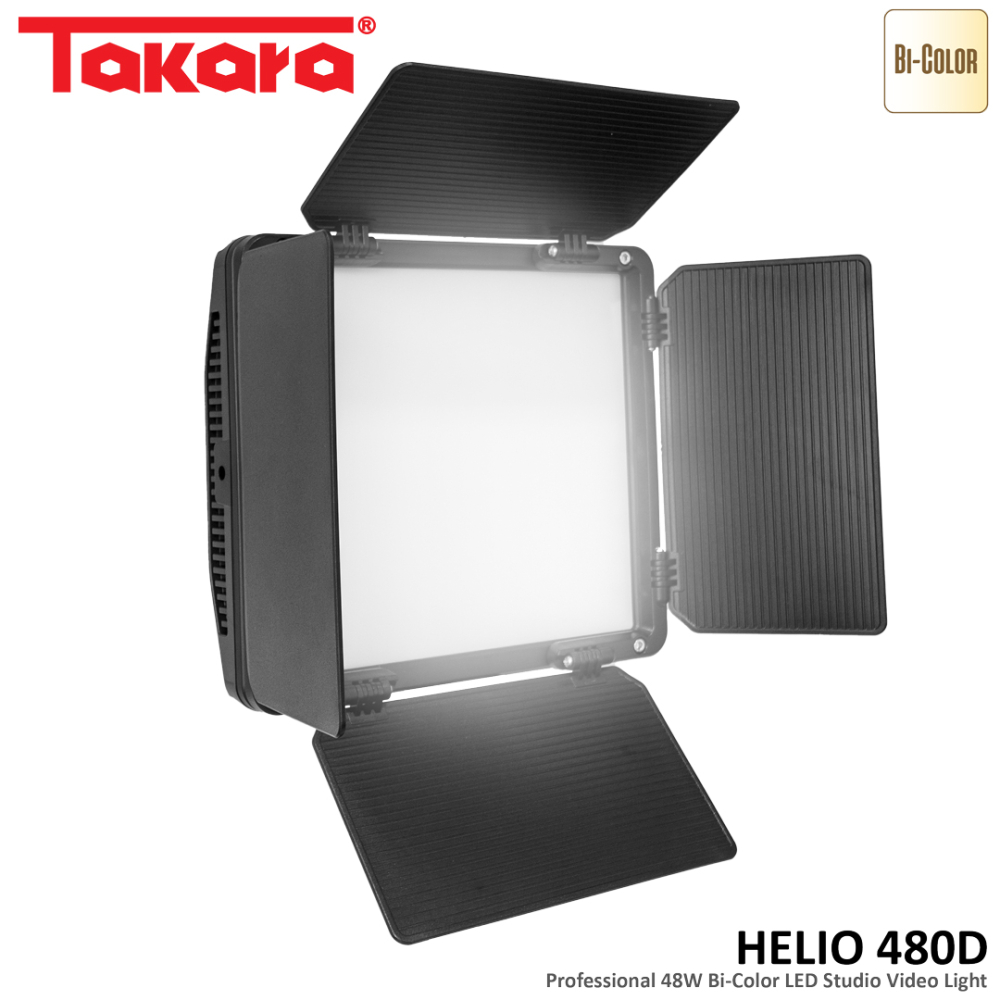 Takara Helio 480D Professional 48W Bi-Color LED Lighting Studio Video Light