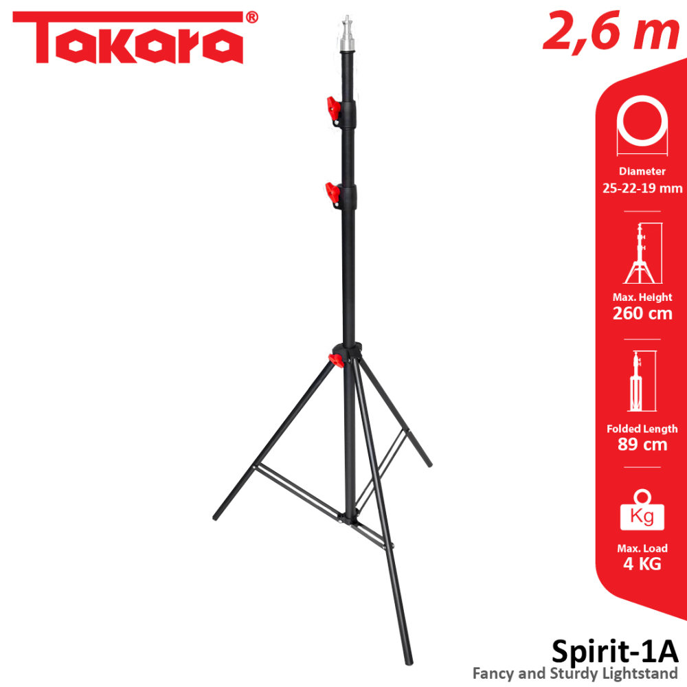 Takara Spirit-1A Fancy & Sturdy Lightstand Tripod