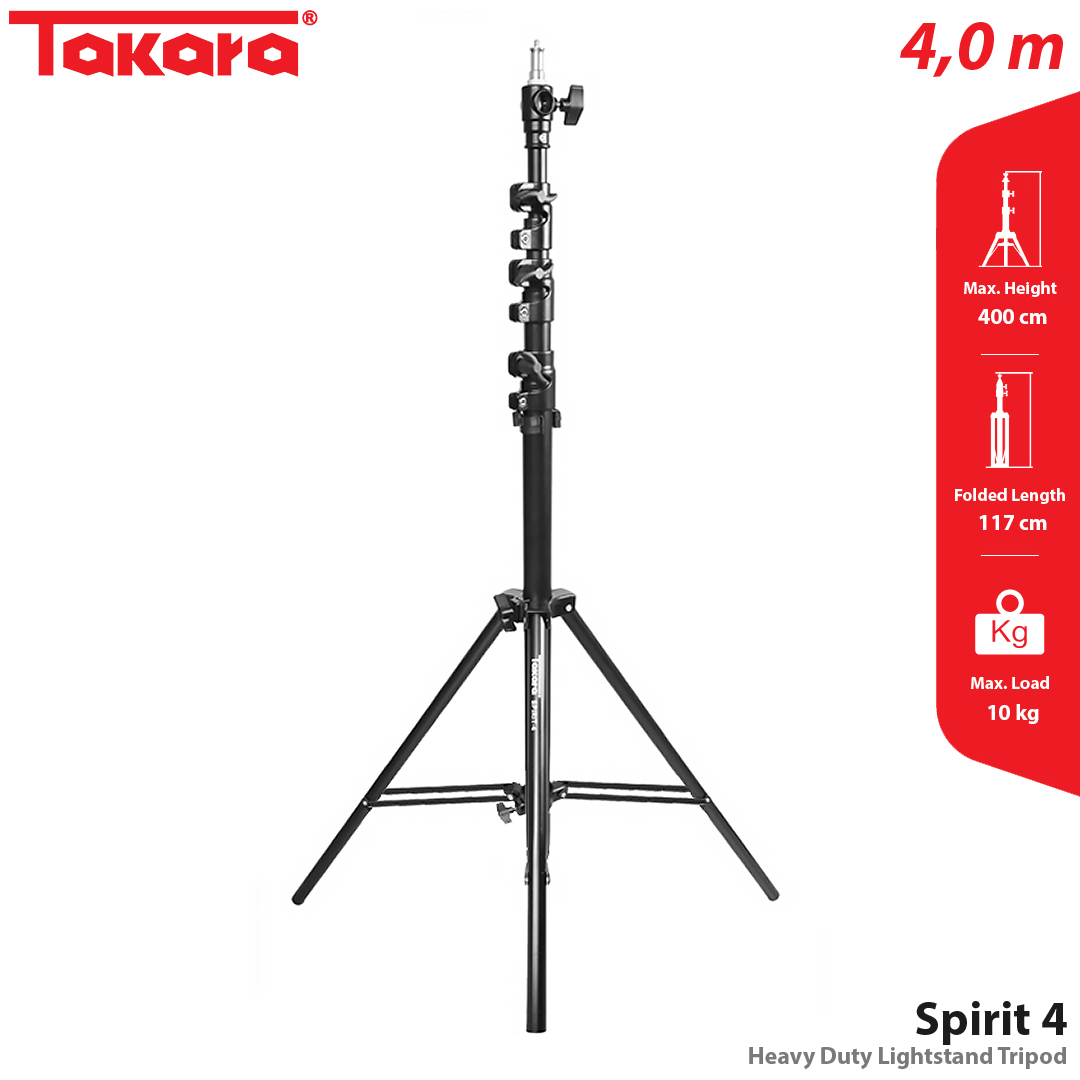 Takara Spirit 4 Heavy Duty Lightstand Tripod