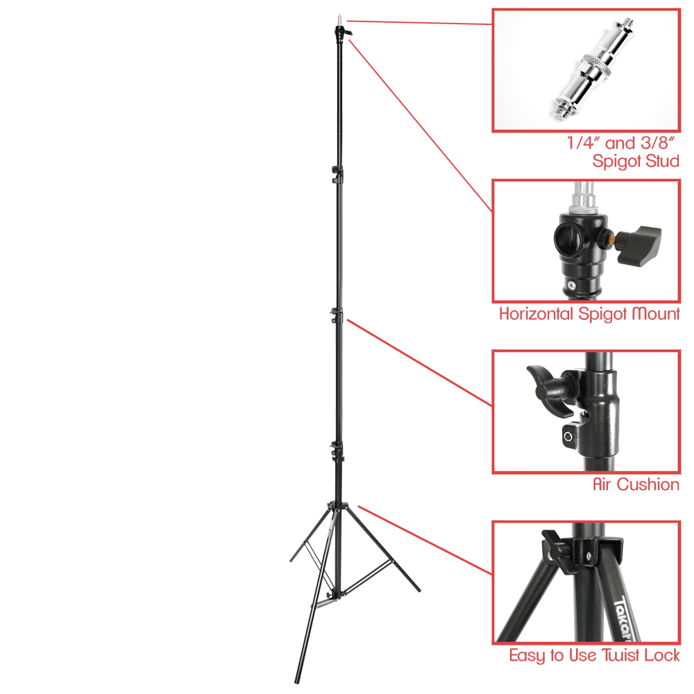 Takara Spirit 4 Heavy Duty Lightstand Tripod - Image 3