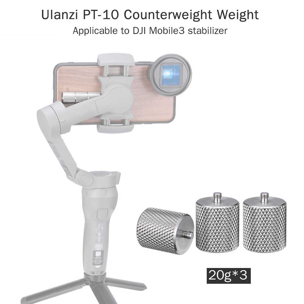 Ulanzi PT-10 Anti Shake Balancing Counterweight for DJI OSMO Mobile 3 - Image 2