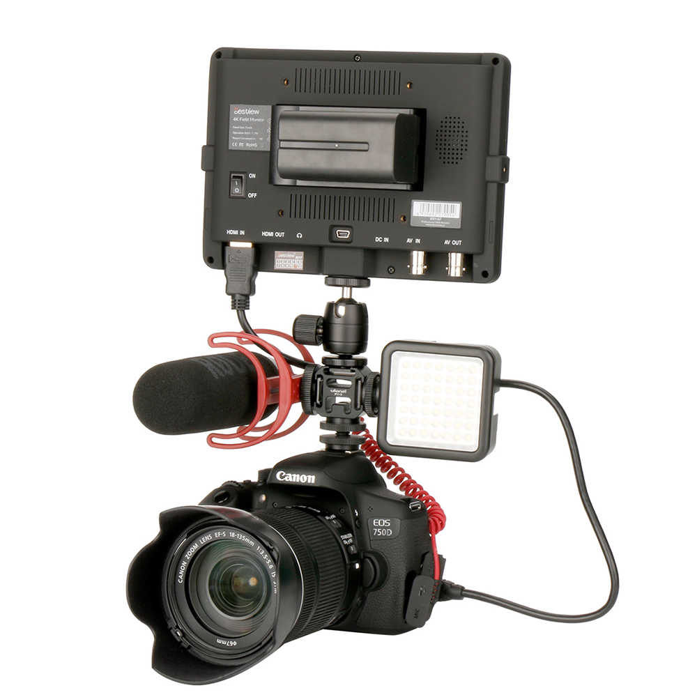 Ulanzi PT-3S Triple Cold Shoe Mount Adapter for Mic LED Flash - Image 5