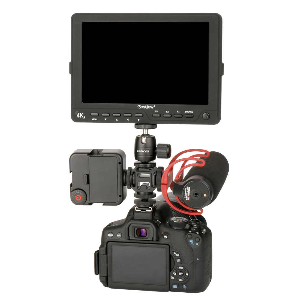 Ulanzi PT-3S Triple Cold Shoe Mount Adapter for Mic LED Flash - Image 6