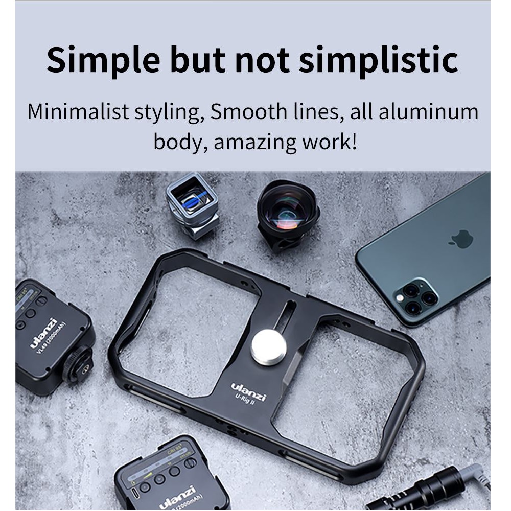 Ulanzi U-Rig II Metal Smartphone Phone Video Rig Stabilizer Grip Cage - Image 8