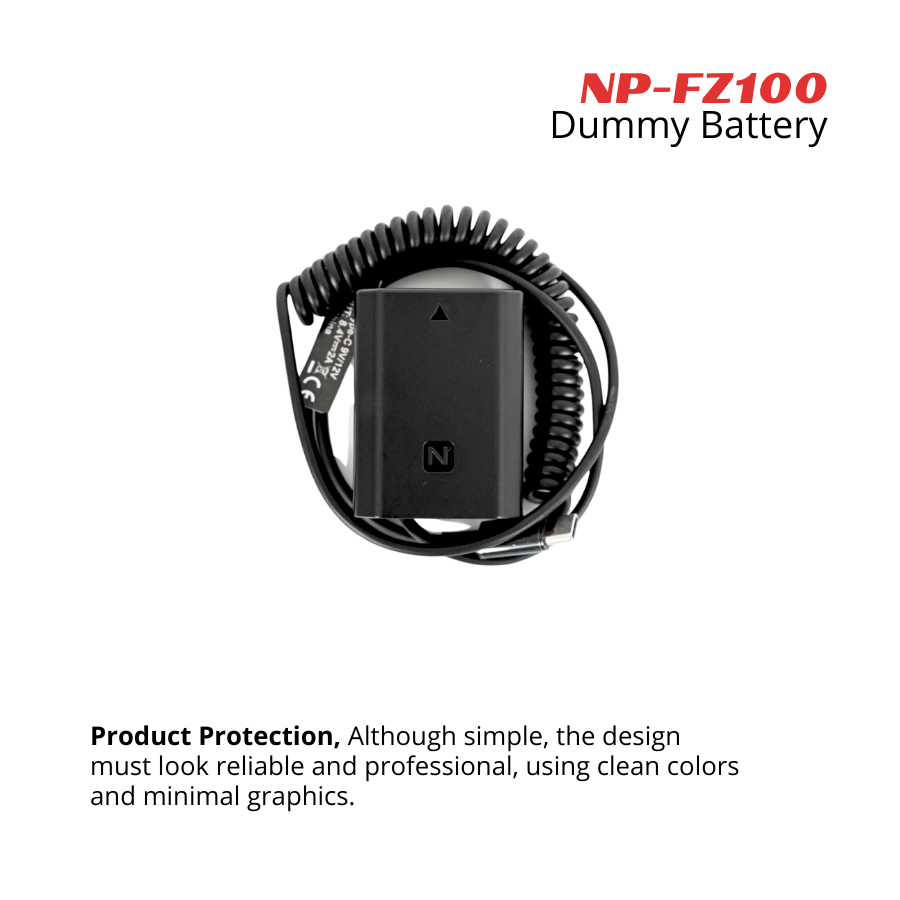 Takara Dummy Battery USB Type-C for SONY NP-FZ100 - Image 2