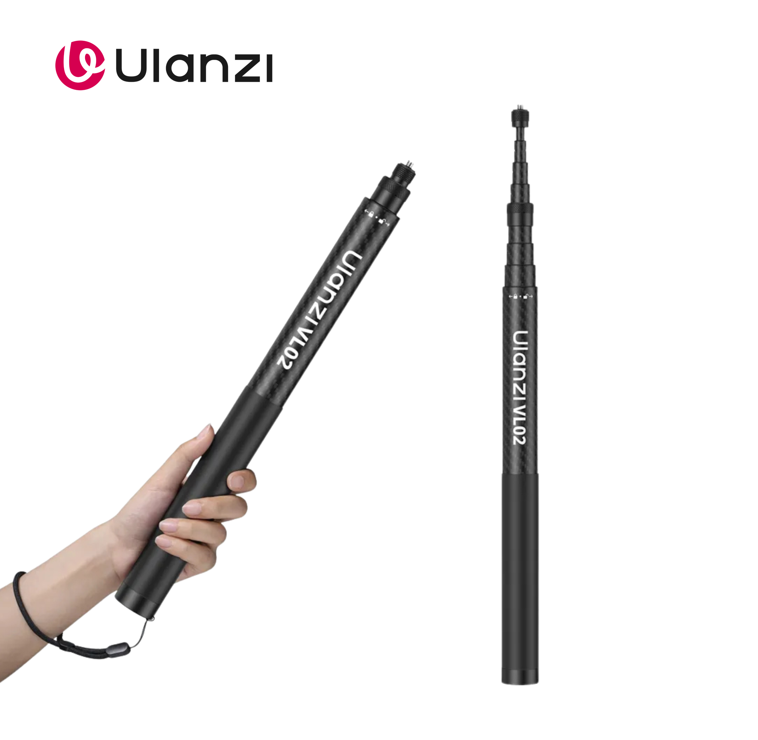 Ulanzi VL02 2.7m Carbon Fiber Selfie Stick