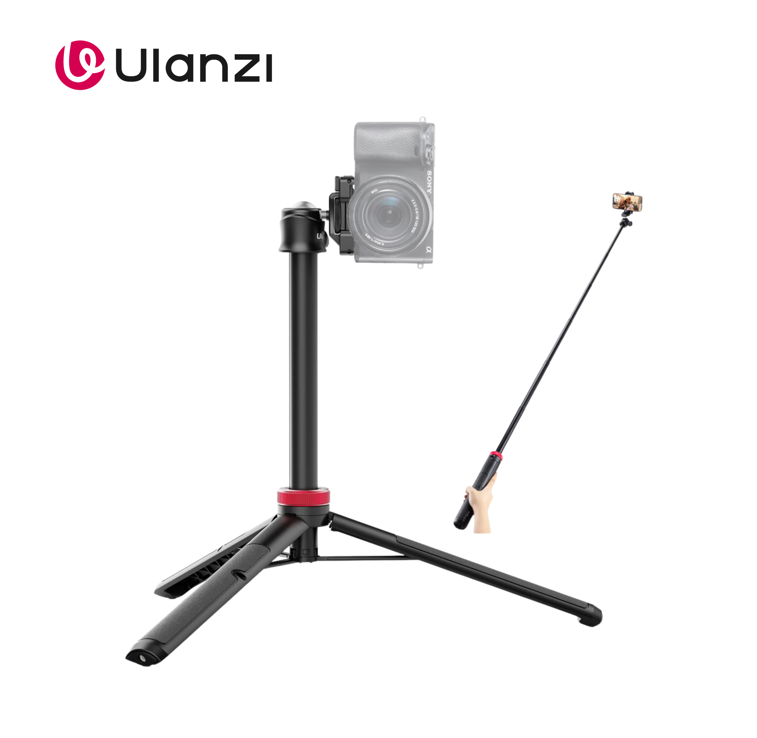 Ulanzi MT-44B Tripod Tongsis Kamera & Smartphone