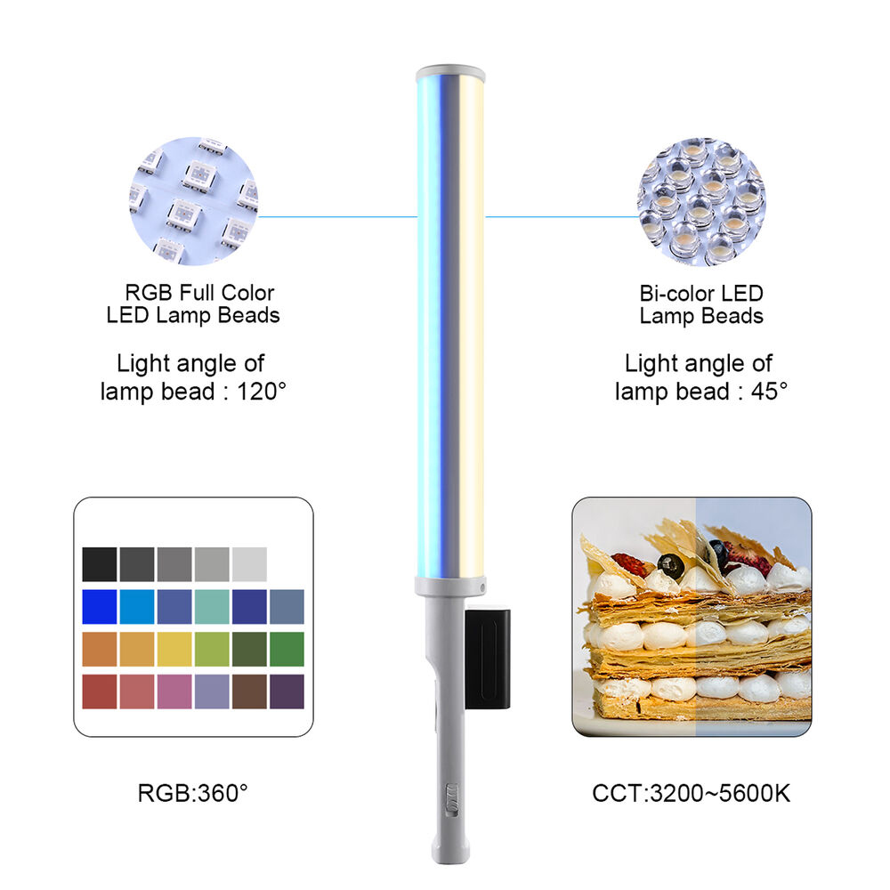 GVM-T20R 20W RGB & Bi-Color Wand Light Led Stick - Image 3