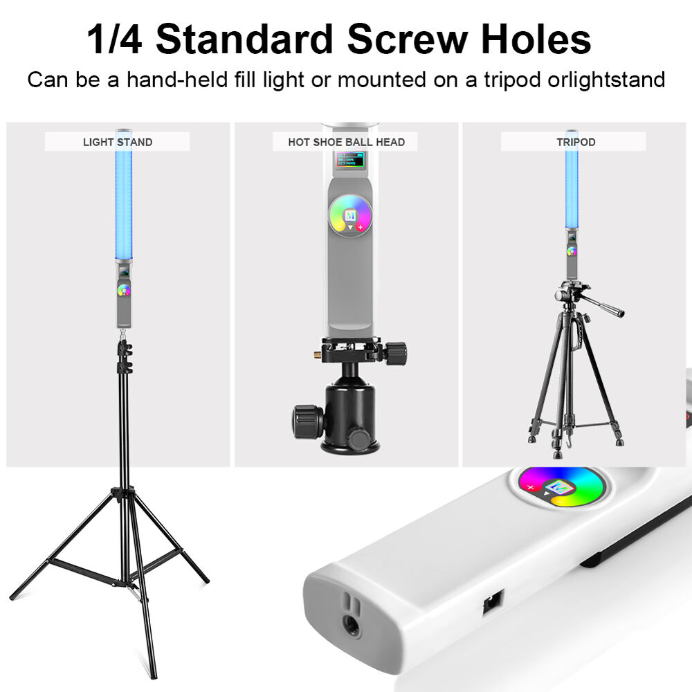 GVM-T20R 20W RGB & Bi-Color Wand Light Led Stick - Image 5