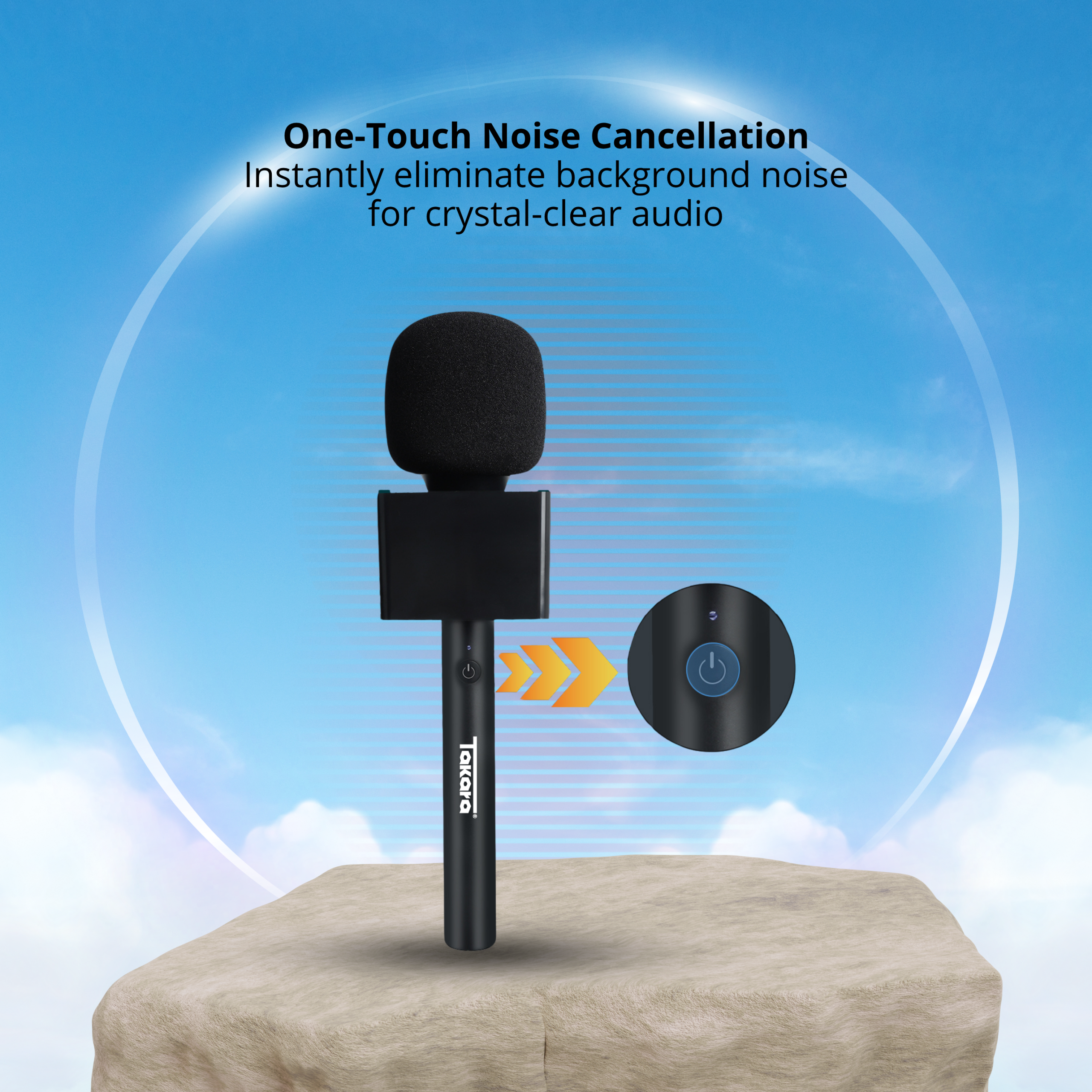 Takara HM-200 Wireless Handheld Mic Microphone Universal Compability - Image 4