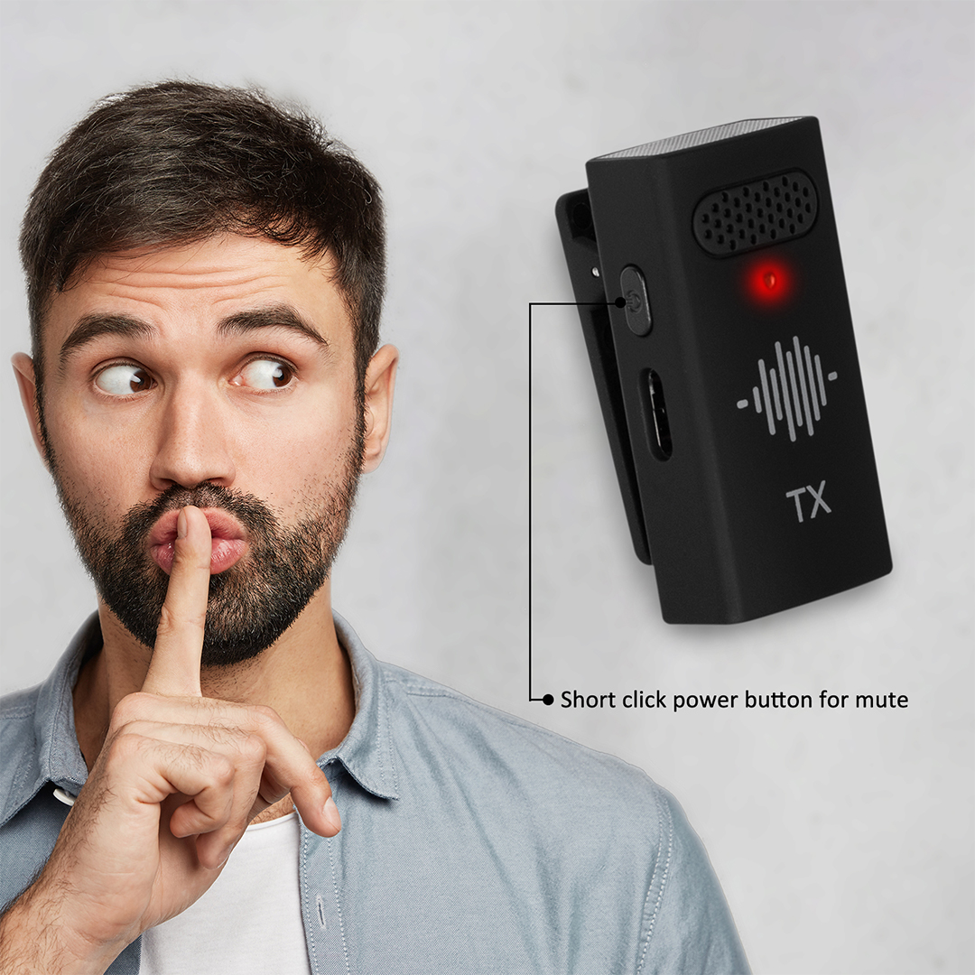 Takara INTRO X3 Digital Wireless Mic Microphone with Charging Case - Image 2