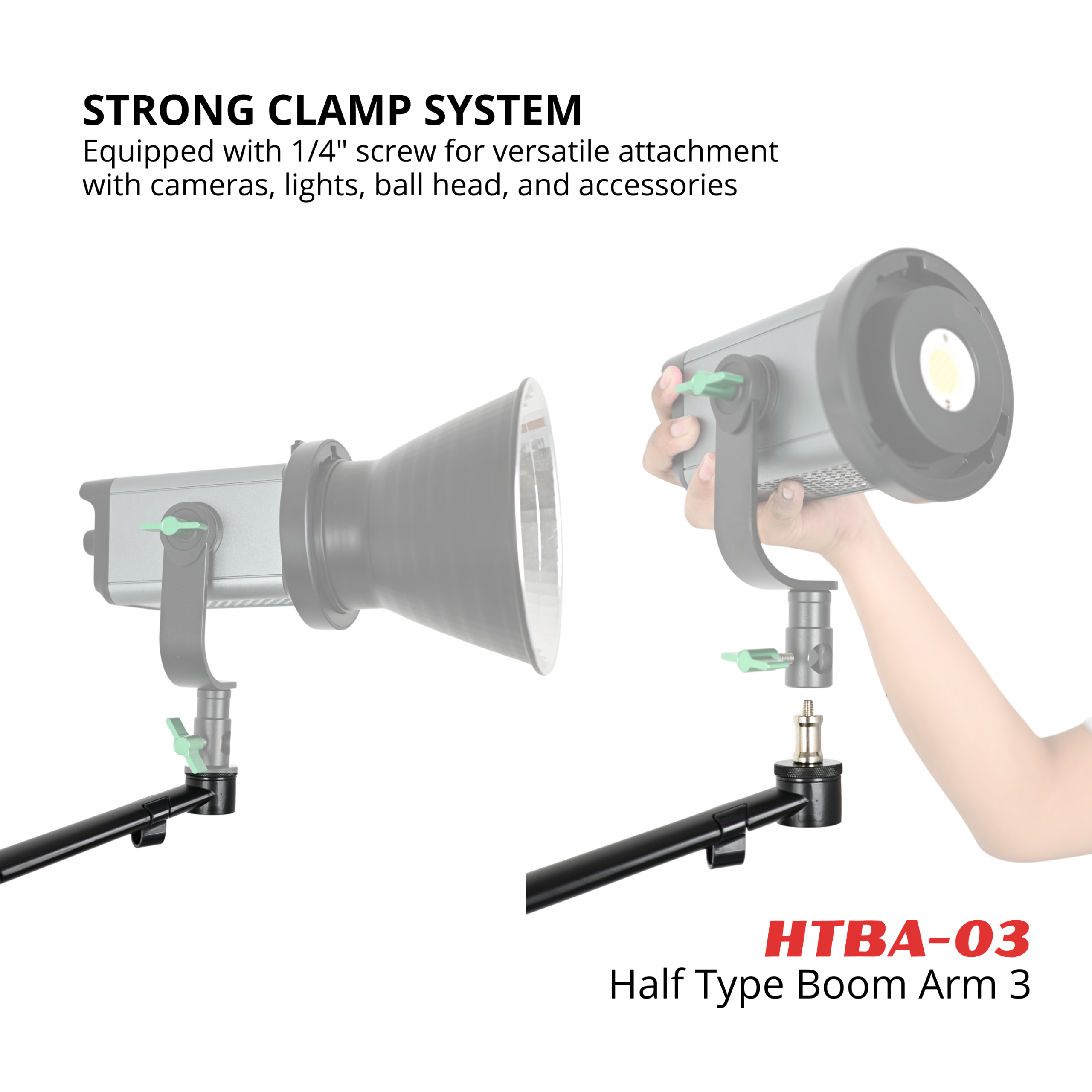 Takara HTBA-03 Half Type Boom Arm 3 for 28mm-35mm Sturdy Support & Smooth Adjustable - Image 3