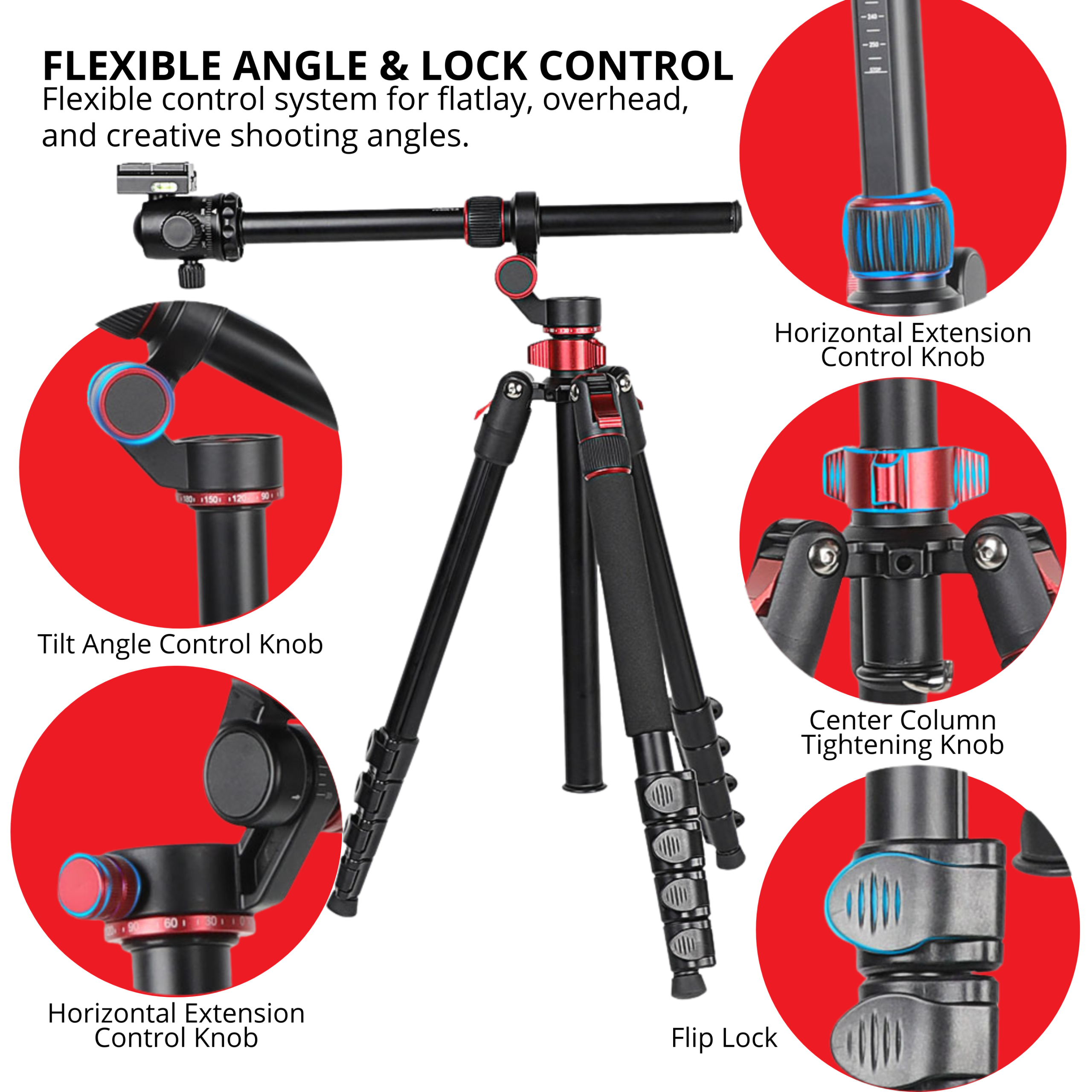 Takara Rover 88 Boom Arm Flatlay Tripod - Image 2