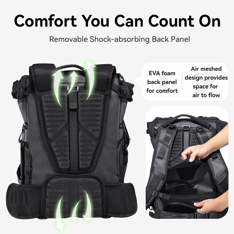 Ulanzi BT01 Travel Pack Tas Kamera 25L Backpack Camera - Image 6