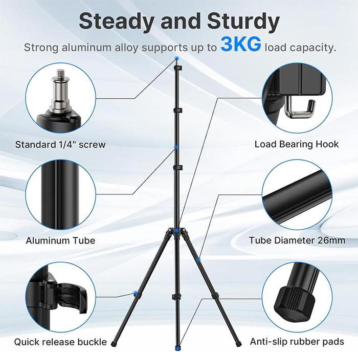 Ulanzi TT43 Reversible Leg Light Stand - Image 4