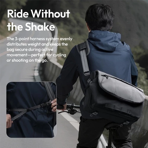 Ulanzi TE88 15L Waterproof Camera Messenger Shoulder Bag/ Sling Bag - Image 6