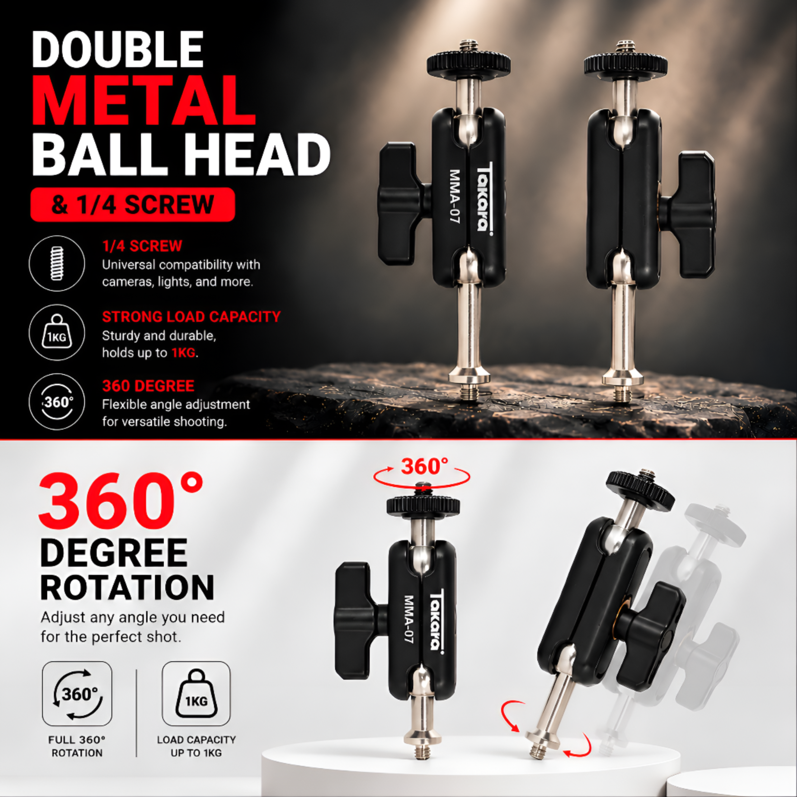 Takara MMA-07 Mini Magic Arm with Double Ball Head - Image 3